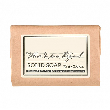 Мыло твердое Vetiver & Lemon, Bergamot 75г