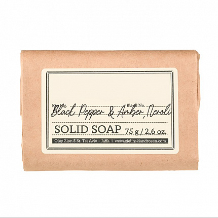 Мыло твердое Black Pepper & Amber, Neroli 75г