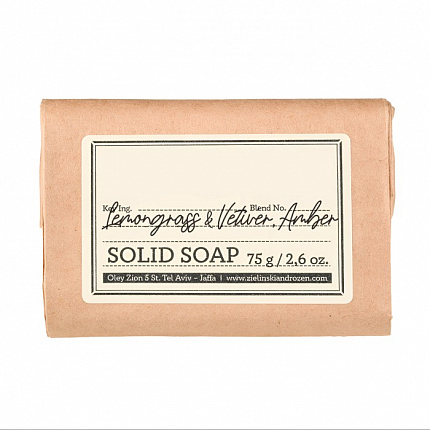 Мыло твердое Lemongrass & Vetiver, Amber 75г