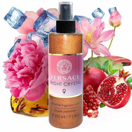 Парфюмированный спрей для тела Versace Bright Crystal (с шиммером)