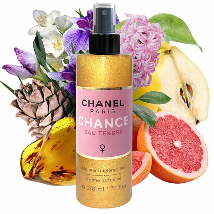 Парфюмированный спрей для тела Chanel Chance Eau Tendre (с шиммером)