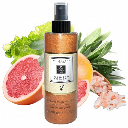 Парфюмированный спрей для тела Jo Malone Wood Sage & Sea Salt (с шиммером)