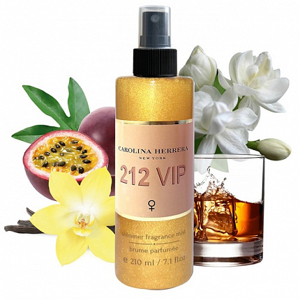Парфюмированный спрей для тела Carolina Herrera 212 Vip (с шиммером)